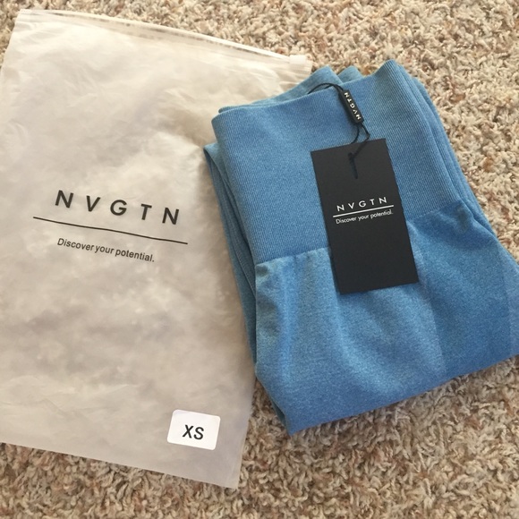 COPY - NVGTN Sky Blue Seamless Leggings (XS) - Picture 5 of 5